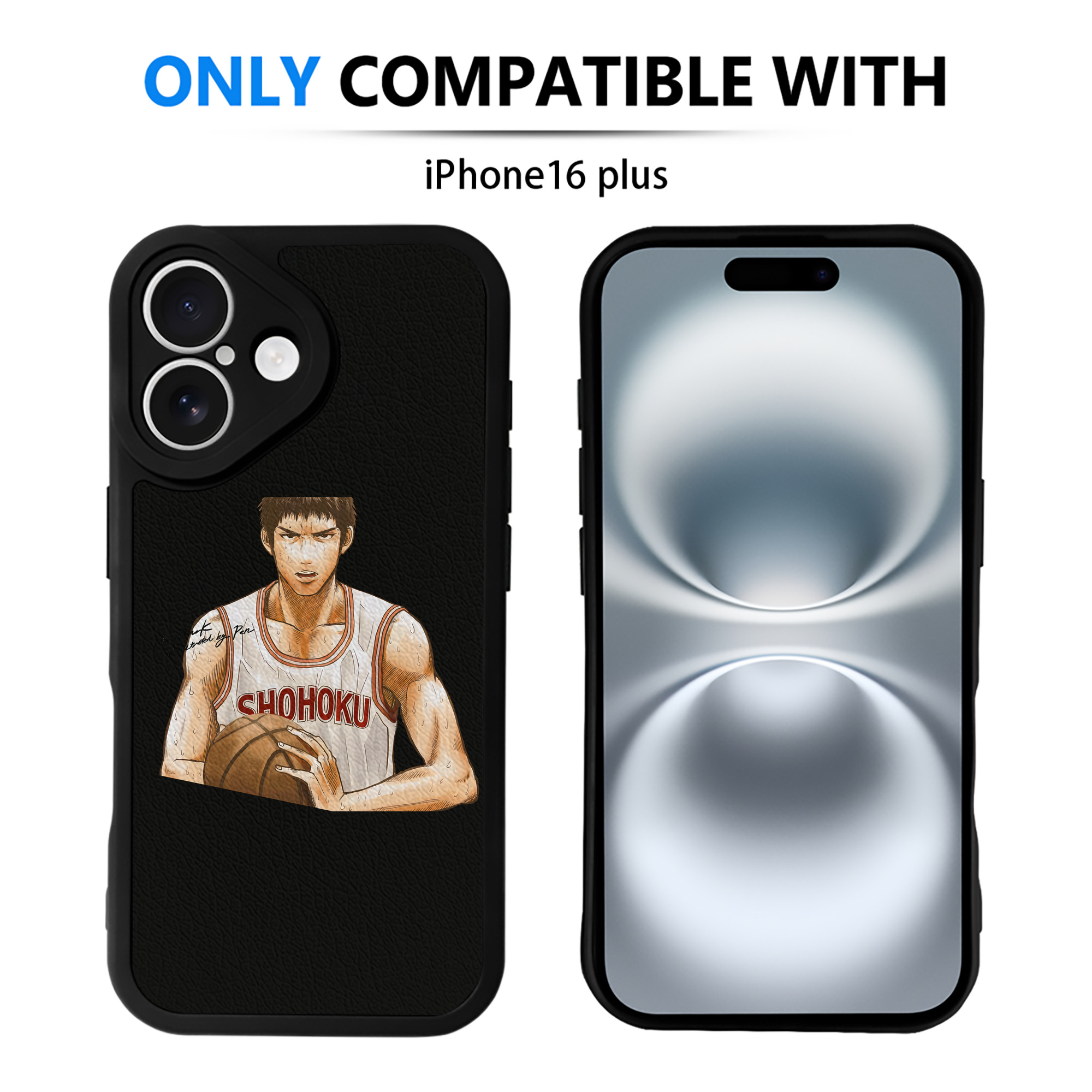 （画像用） SLAM DUNK／スラムダンク 【iPhone 16シリーズ対応】シリコンスマホケース（レザー調） 材質：シリコン